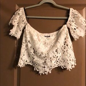 Off the Shoulder Crop Top